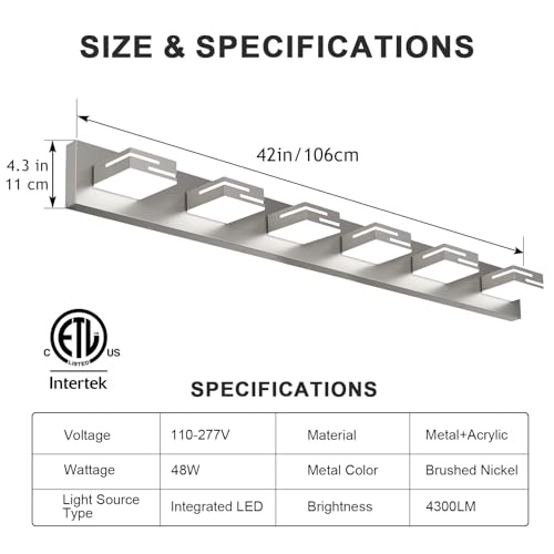 LED Modern Bathroom Vanity Light Fixtures
