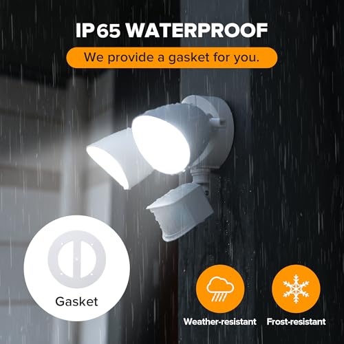 2 Pack 32W 3500 Lumen LED Security Lights Motion Sensor Light Outdoor (2 Count)