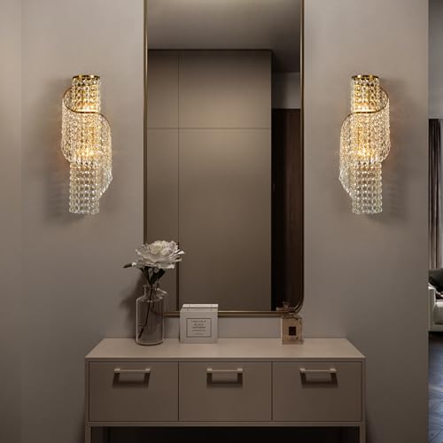 K9 Crystal Wall Sconces Gold