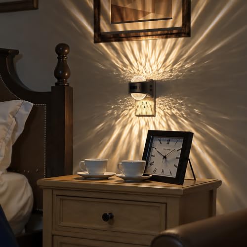 Motion Sensor Night Light Projector Dimmable Warm White Rotatable