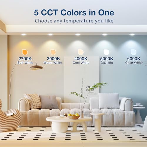 24 Pack 4 inch 5CCT LED Recessed Lighting (24 Count)