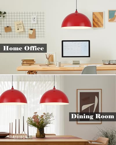 Red Pendant Lights Kitchen Island (2 Count)