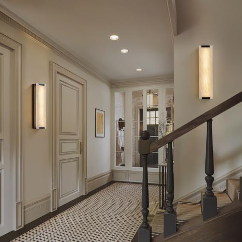 19.6" Alabaster Wall Sconce