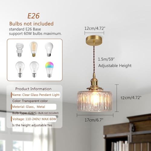 Glass Hanging Lights One