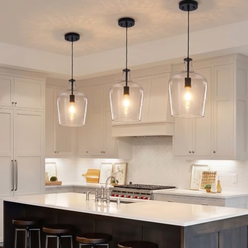 9.3" Blown Glass Pendant Lighting for Kitchen Island