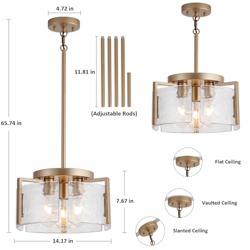 Gold Chandeliers for Dining Room Light Fixture