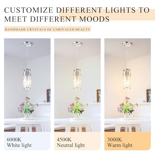 Pendant Lights Kitchen Island Modern Chrome Pendant Light Fixtures (3 Count)