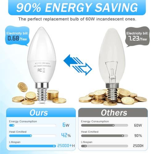 E12 LED Bulbs (12 Count)
