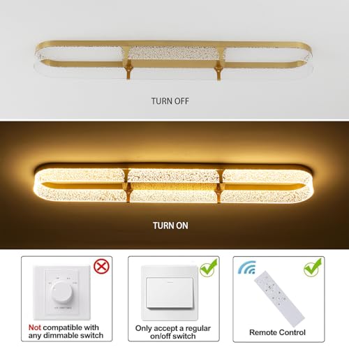 43 inch Modern LED Ceiling Light Fixture