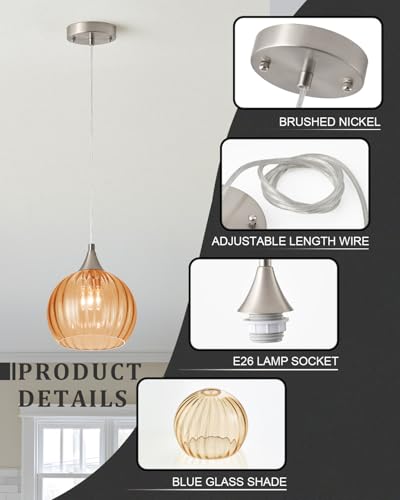 Brushed Nickel Pendant Lights Kitchen Island