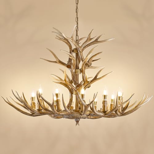 12 Light Antlers Chandelier