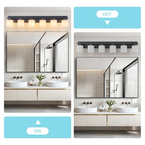 Modern Bathroom Light Fixtures Over Mirror