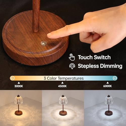 Tulip Table Lamp with 5200mAh Battery & Touch Control