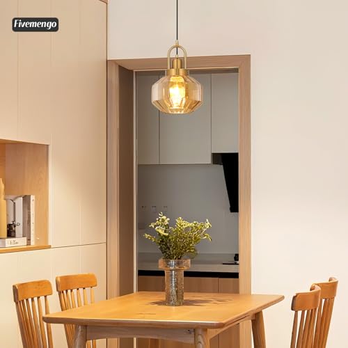 9in Mid Century Modern Pendant Light