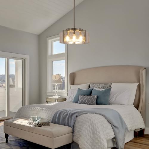 Nickel Chandeliers for Dining Room Light Fixture