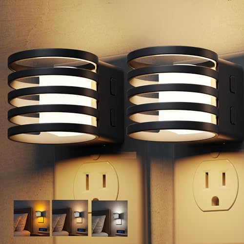 Night Light 2 Pack 3CCT Night Lights Plug into Wall (2 Count)