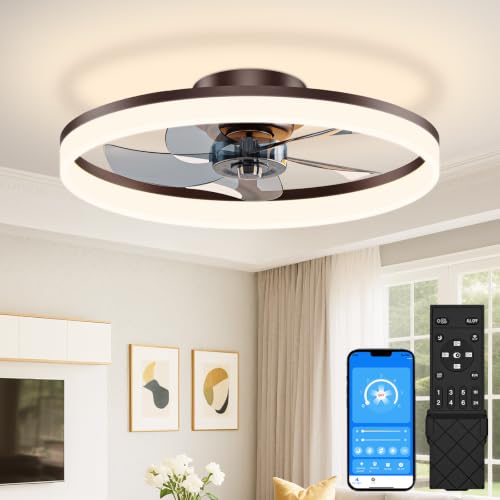 Low Profile Ceiling Fans with Lights and Remote