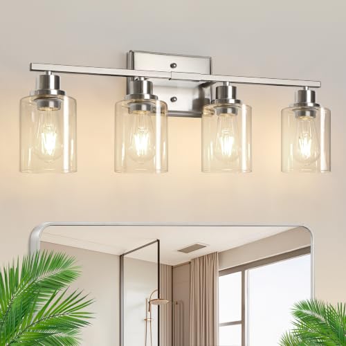Modern Bathroom Light Fixtures Over Mirror