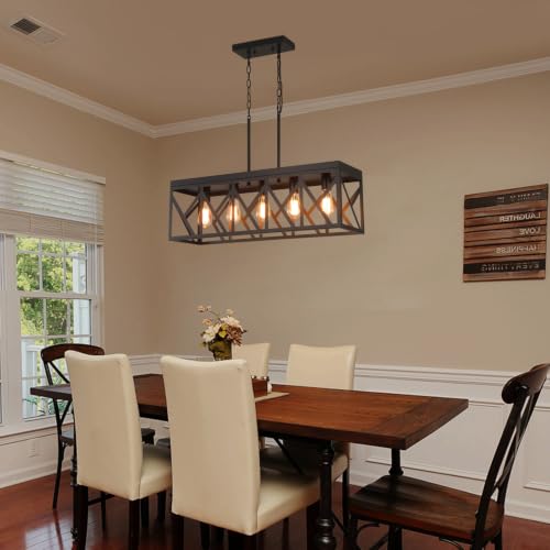 Rustic Farmhouse Metal Kitchen Island Lighting