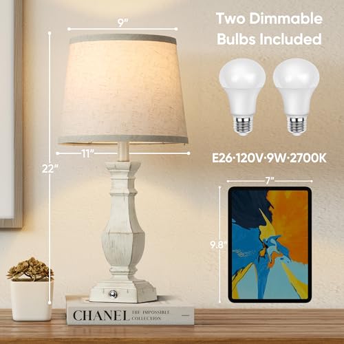 Dimmable Table Lamps Set of 2 (2 Count)