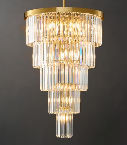 High Ceiling Chandelier Crystal Modern