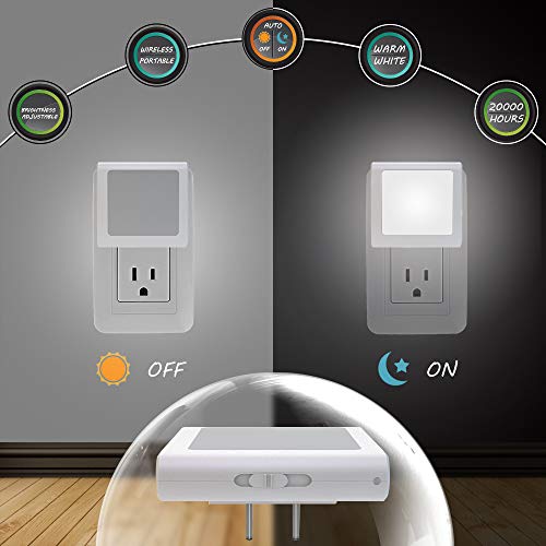 Plug in Led Night Light with Auto Dusk to Dawn Sensor (2 Count)