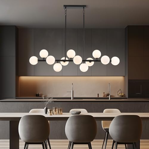 50 Inch Large Glass Globe Sputnik Chandelier
