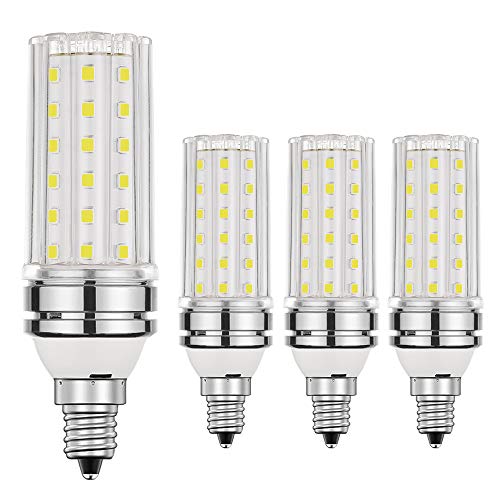 E12 LED Bulb 12W White 6000K LED Bulbs (4 Count)