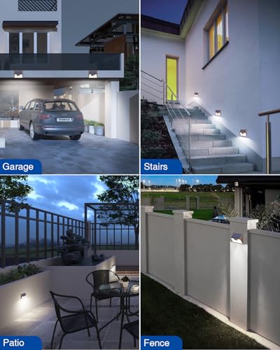 Brown Solar Lights Outdoor Motion Sensor 8 Pack (8 Count)