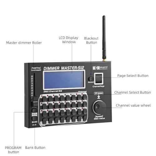 Wireless Mini 512 Channel Stage Lighting Controller
