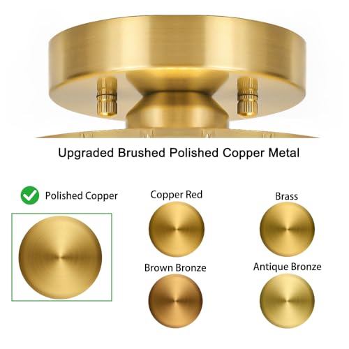 Gold Crystal Ceiling Light Fixture