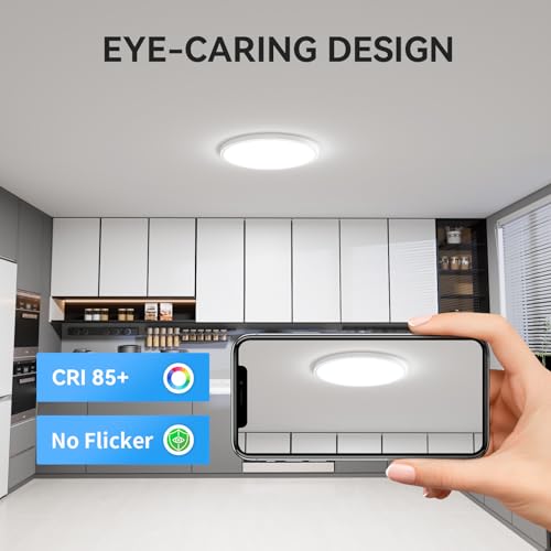 3200lm LED Flush Mount Ceiling Light (8 Count)