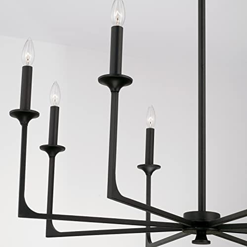 Capital Lighting 437381BI Clint Transitional Bold Metal Candle Chandelier