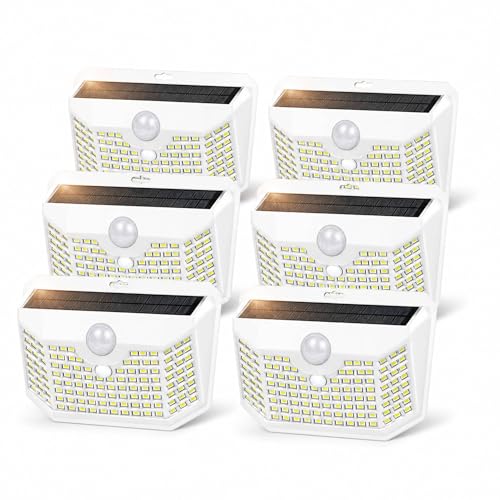 120 LED Solar Lights Outdoor with Motion Sensor (6 Count)