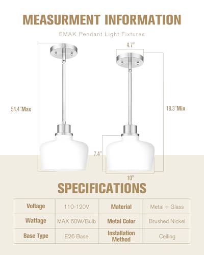 Brushed Nickel Pendant Light Fixtures