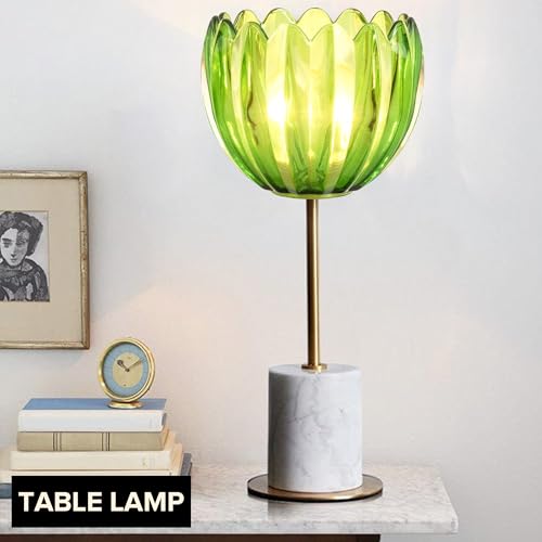 Green Tulip Glass Lamp Shades 3Pcs (3 Count)