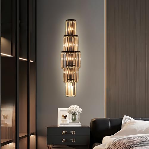 29.5 inch Modern Wall Sconce Crystal Vanity Wall Sconce Lighting 5