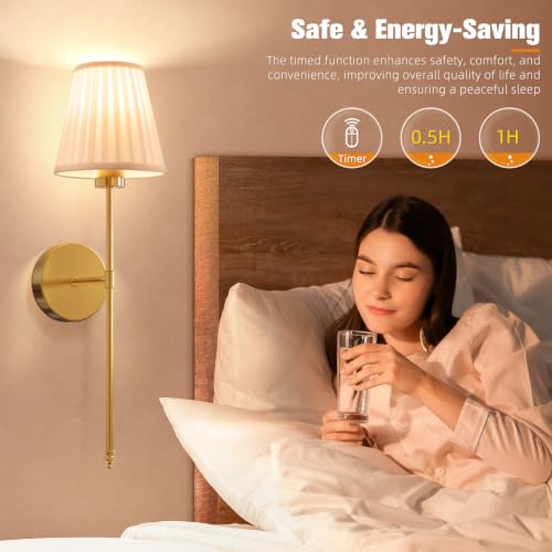 Battery Operated Wall Sconce Set of 2 (2 Count)