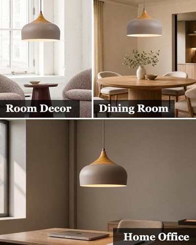 12" Japandi Pendant Light