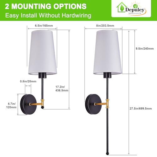 Battery Operated Wall Sconce (2 Count)