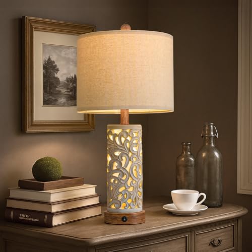 22'' Table Lamp Set of 2 for Living Room (2 Count)