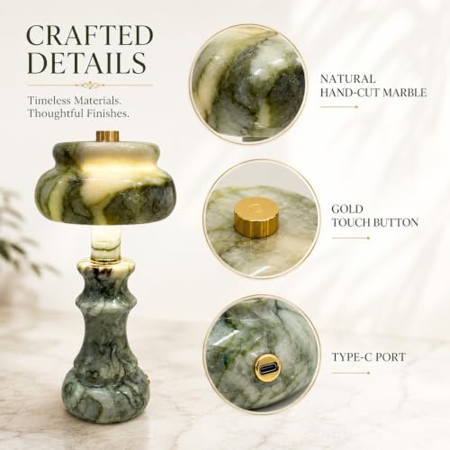 Natural Marble Table Lamp