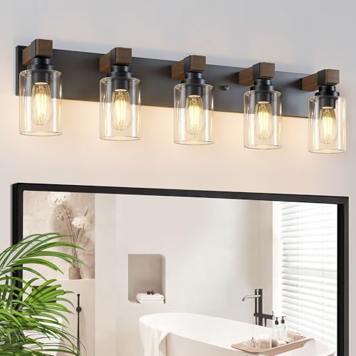 Farmhouse 5 Light Bathroom Vanity Light Fixtures