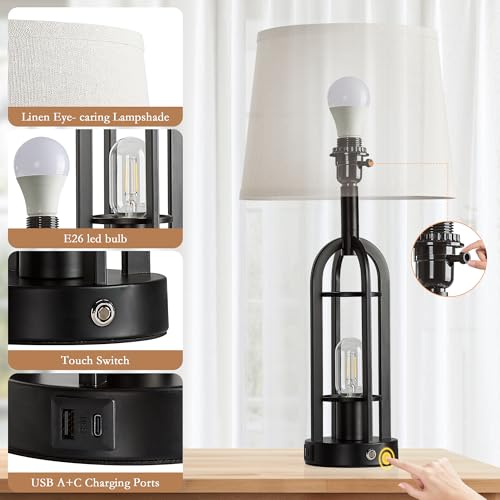 24" Table Lamps for Living Room Set of 2 (2 Count)
