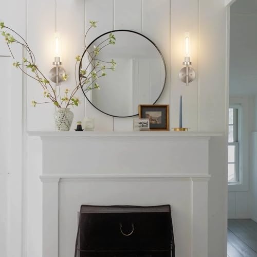 Brushed Nickel Wall Sconces Set of 2 (2 Count)