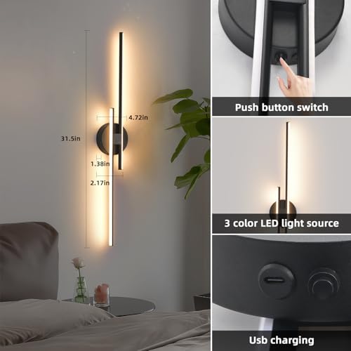Rechargeable Battery Operated Wall Sconce Set of Two (2 Count)