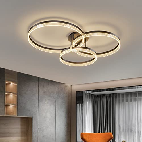 Chaners Ceiling Light Acrylic Ring Ceiling Light LED with Remote Control Dining Room Bedroom Lamp Living