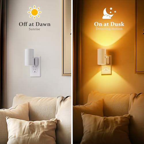 Amber Night Lights Plug into Wall (2 Count)