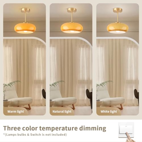 Brass Modern Hallway Ceiling Light