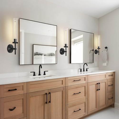 Modern Black Wall Sconces Bathroom Vanity Light Fixtures